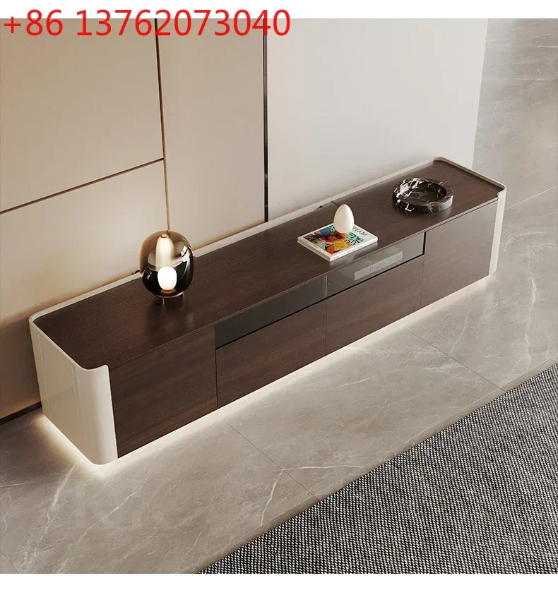 

C Итальянский свет, роскошный ТВ-шкаф для гостиной и чайный столик, комбинация элитного современного минимализма