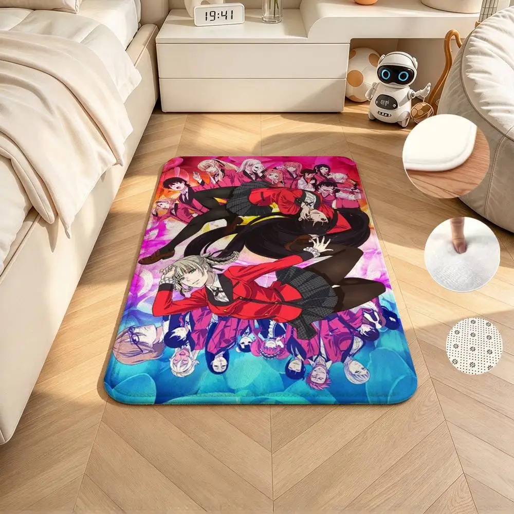 Kakegurui-Yumeko Jabami Manga  Home Decor Short Plush Floor Mat, Non-Slip & Easy to Clean for Multi Doorways