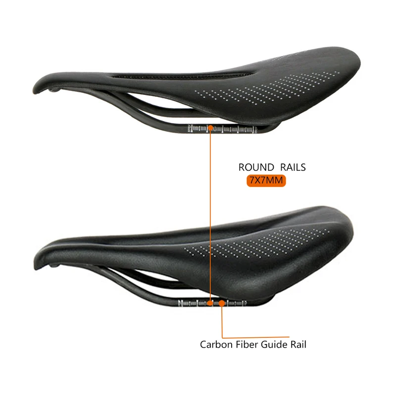 Selim de Bicicleta em EVA e Carbono 240x143mm com 89g para MTB e Corrida — foto 3
