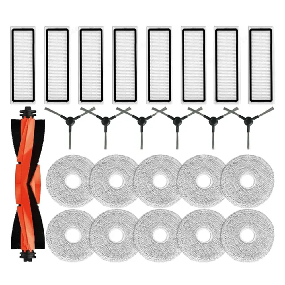 Quente para xiaomi robô vácuo s20 +/s10 plus/b108gl/b105/b108cn b113cn escova lateral principal mop pano hepa filtro peças