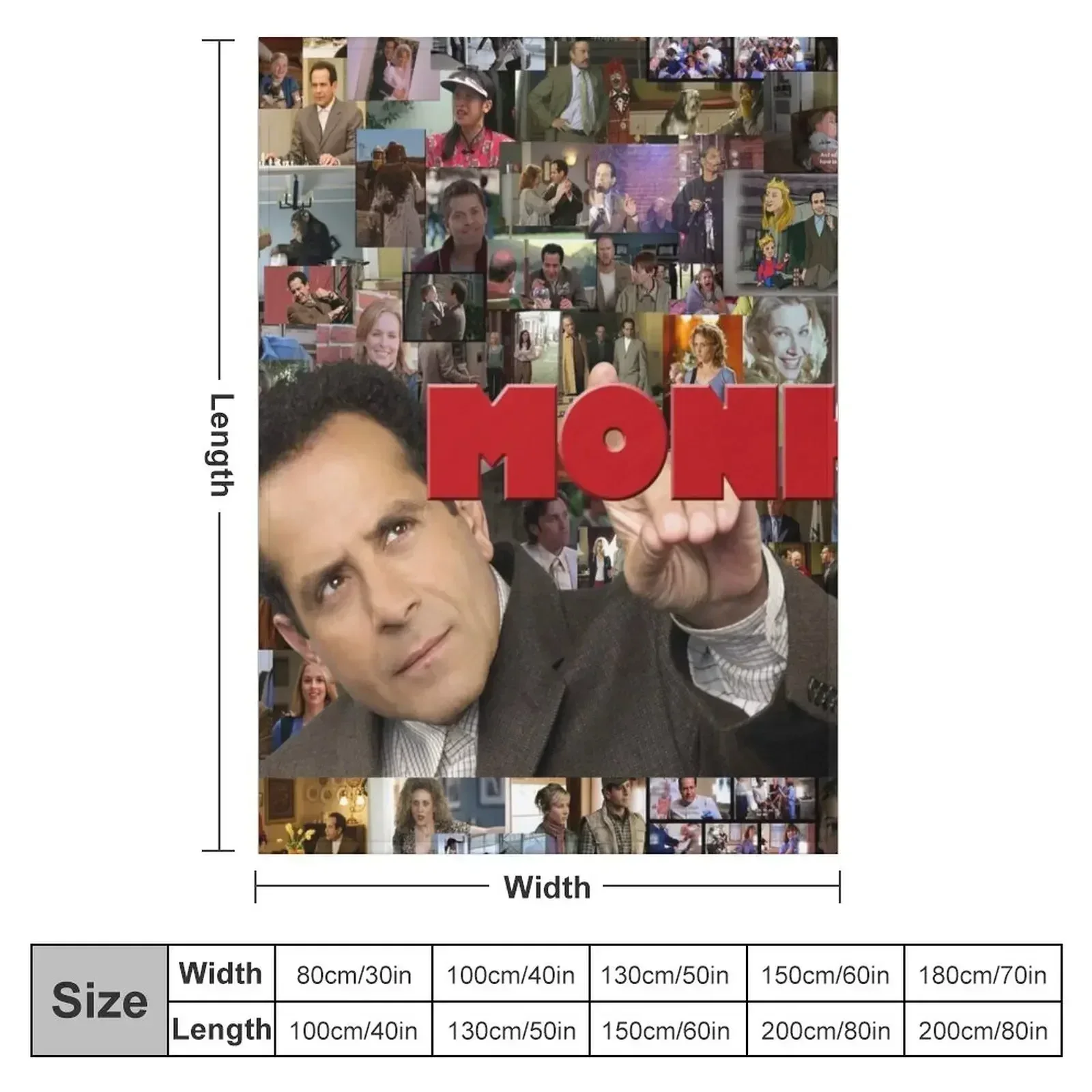 Adrian Monk Collage Throw Blanket Bed covers Beach Blankets