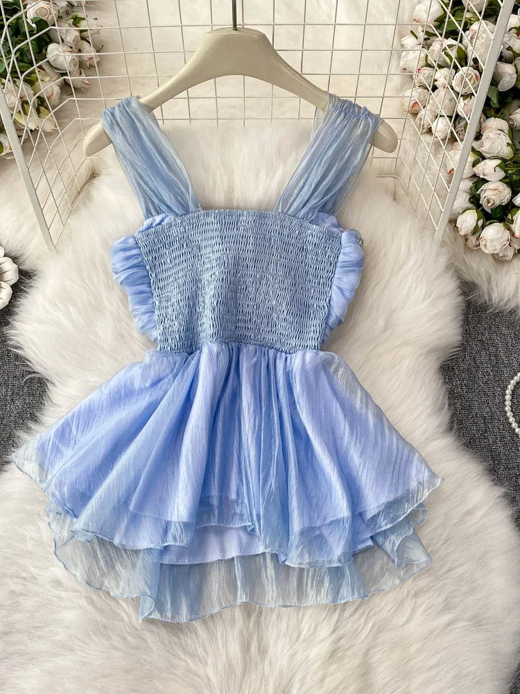 

Sexy One-oulder Knot Tube Top Vest Women's Summer Slimming B�ly d irt Commute Sle Regular Thin ort...