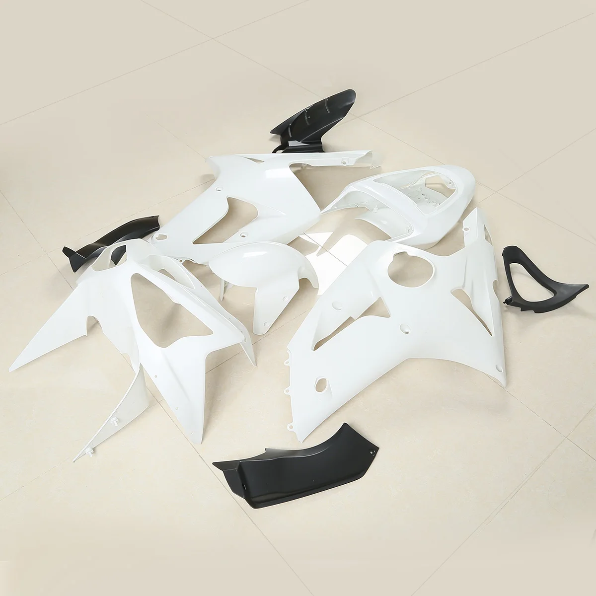 Motorcycle Unpainted Injection Cowl Bodywork Fairing Kit For KAWASAKI ZX6R 636 2003 2004