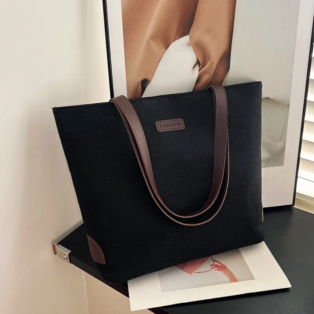 

Новая большая вместительная сумка-тоут, холщовые сумки, сумки на плечо, женская сумка через плечо