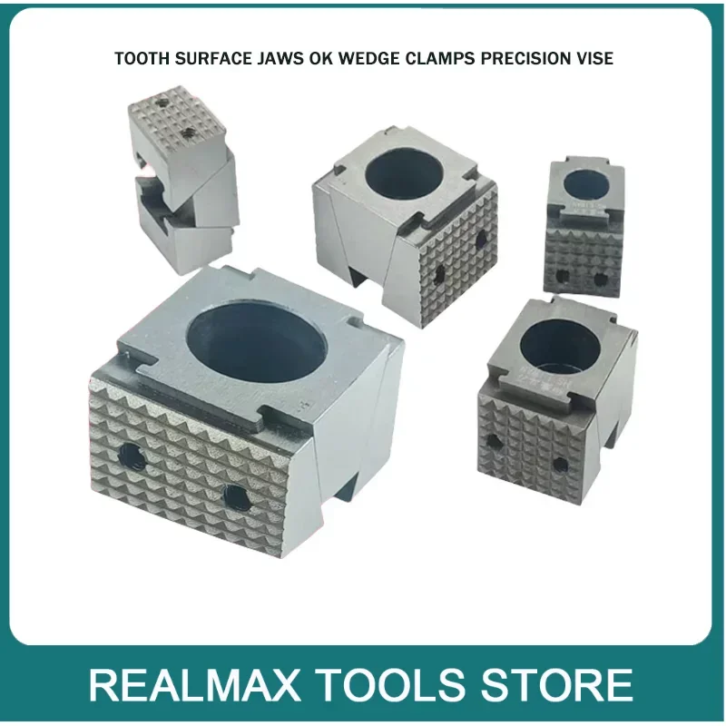 Precision OK Clamps MINI OK Wedge Clamps tooth surface jaws  Modular Single Vise for Cnc Industrial Machining