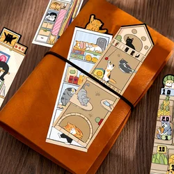 30pcs cat bookmark cartoon cute decorative reading book marking student creative gift DIY paper card page marker shaped bookmark