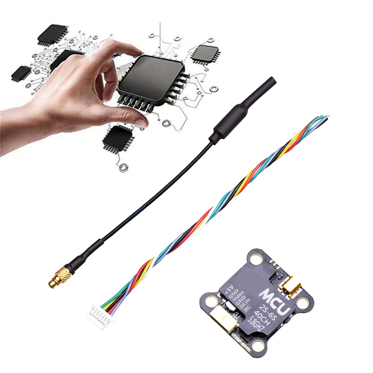 ABJG-VTX20-600 VTX 5.8G 600MW FPV 비디오 송신기 지원 2-6S