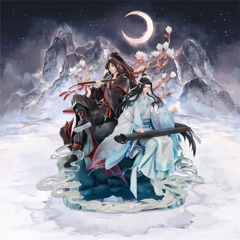 

Luxury MDZS Figure Mo Dao Zu Shi Wei Wuxian Lan Wangji Couple Figure Heavy Industry Immortal Hand Made Special Gift Modle