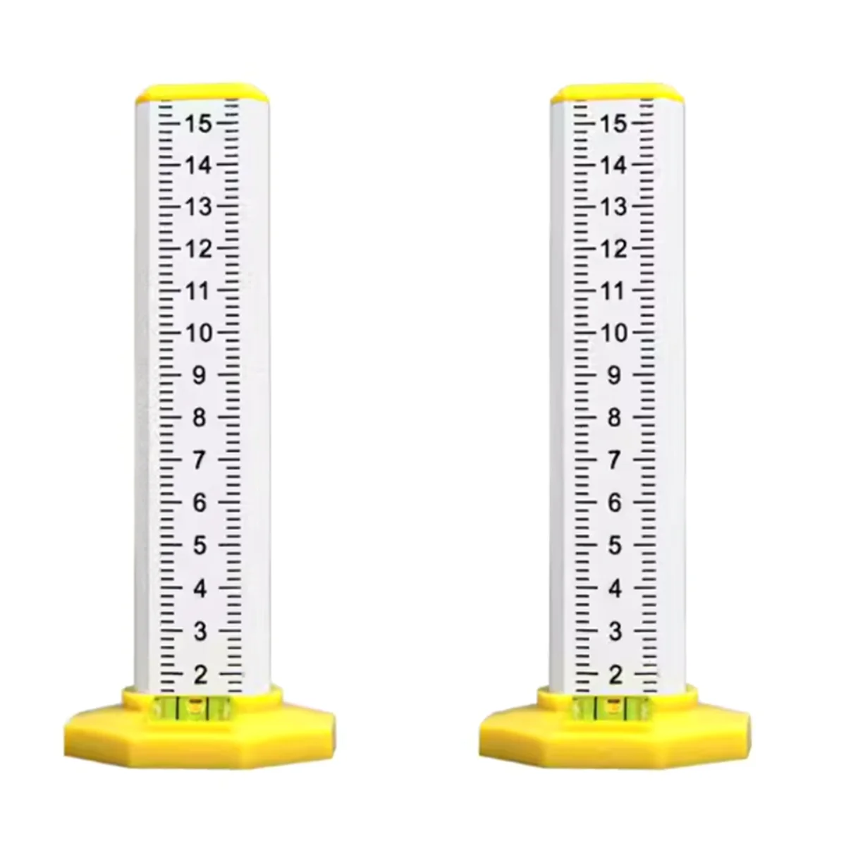 

2pcs Woodworking Leveling Ruler Light Steel Keel Leveling Tool Special Ruler Equal Height Level Dual-Purpose White