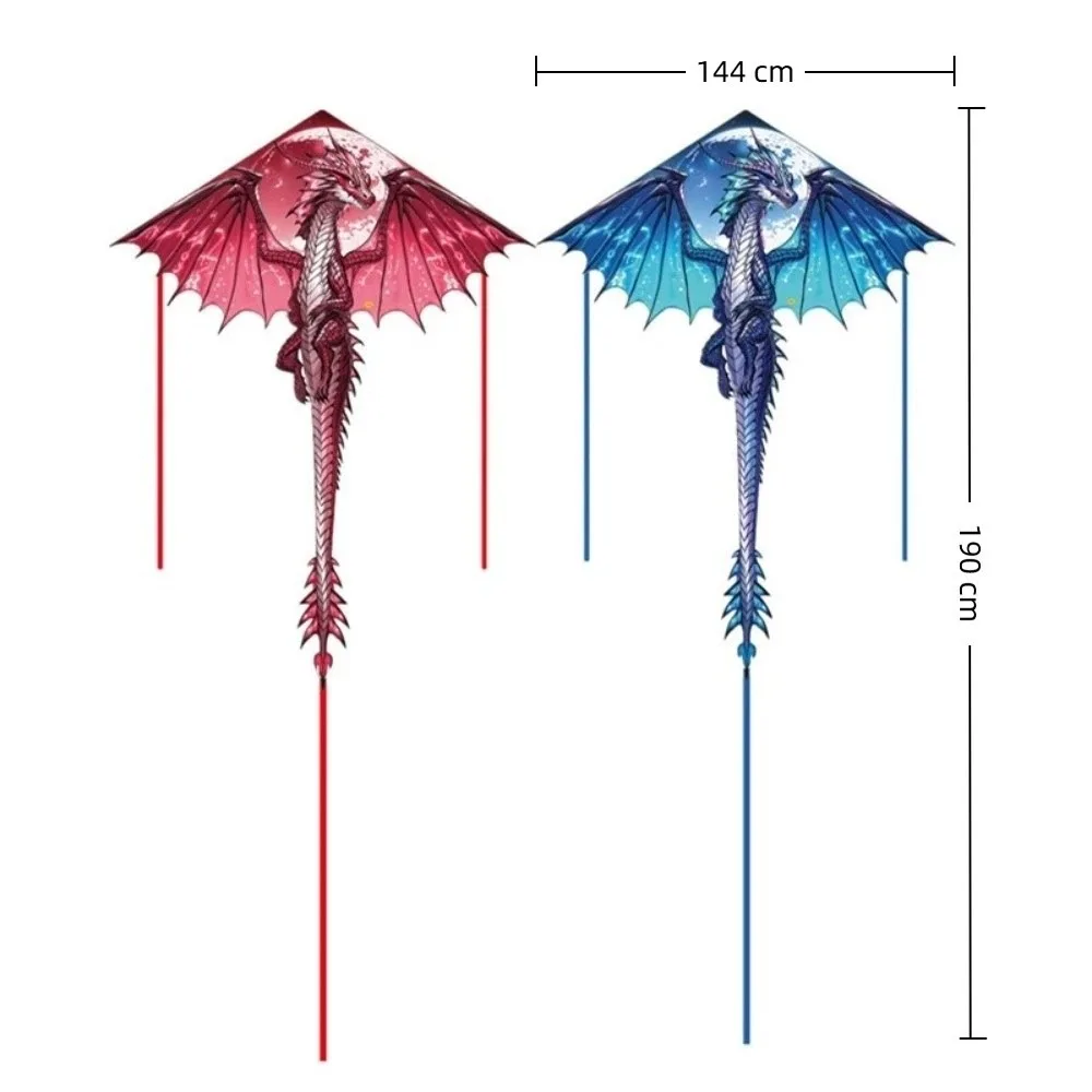 Air Snake Blue Dragon Kite Easy to Fly Good Flying Flying Dinosaur Kite with 100 Meter Kite Line Outdoor Flying Family Trips view 6