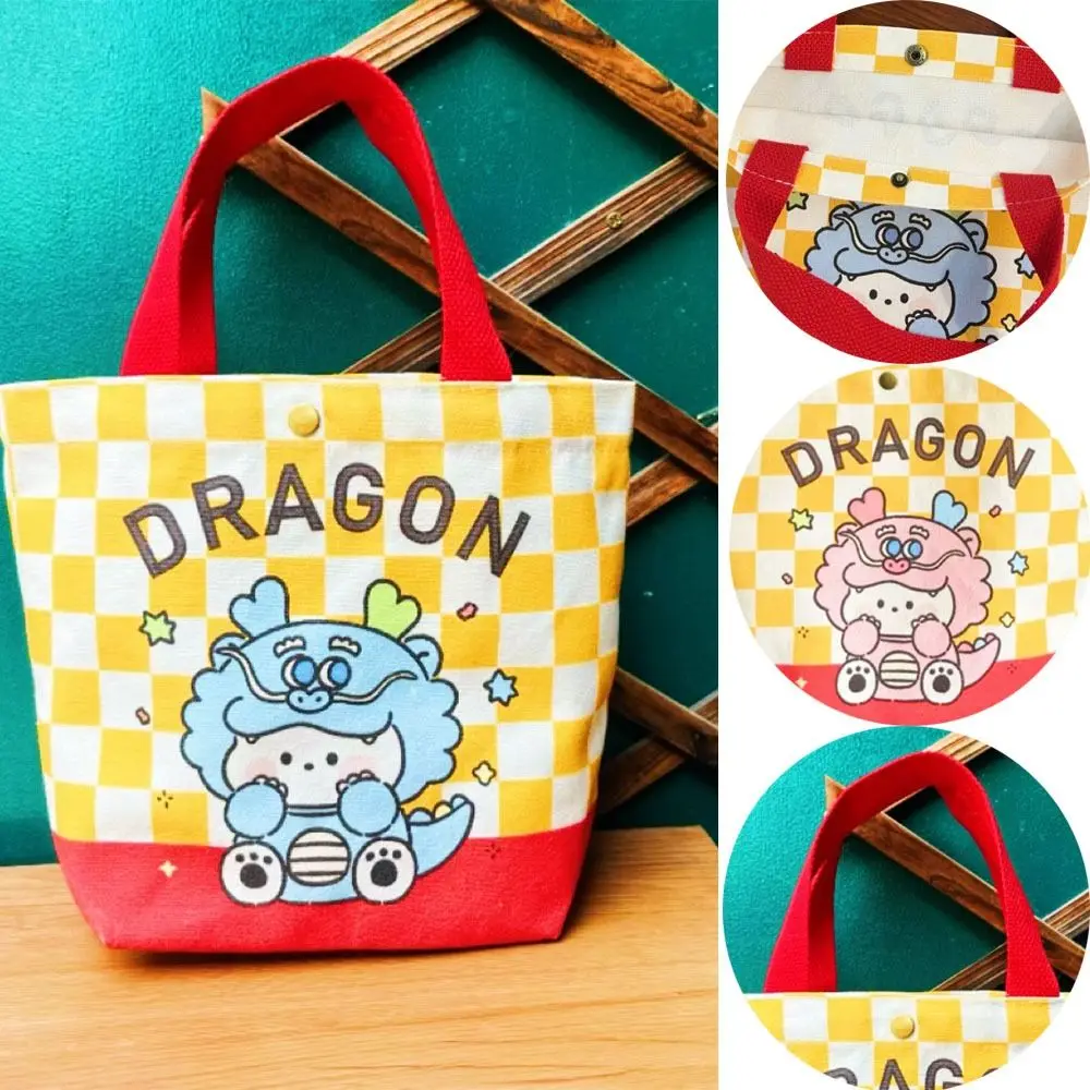 Draagbare Vrouwen Cartoon Dragon Handtas Shopper Tas Tas Draagtas Student Opbergtas Baby Cadeau Tas Portemonnee Tassen