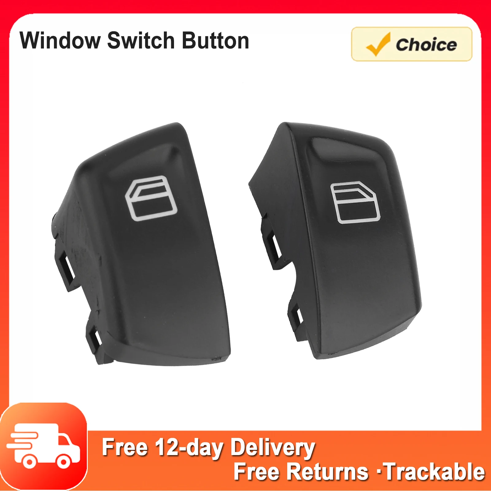 أغطية أزرار مفتاح نافذة السيارة لسيارة Mercedes Vito Viano W639 Sprinter II 906 2003‐2013 807624374022   زر تبديل النافذة