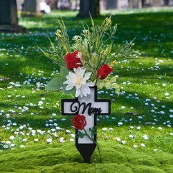 1PC (SET) Artificial Roseball Cemetery Flower, Cemetery, Memorial Day, Gravestone Outdoor Holiday Cemetery Decoration