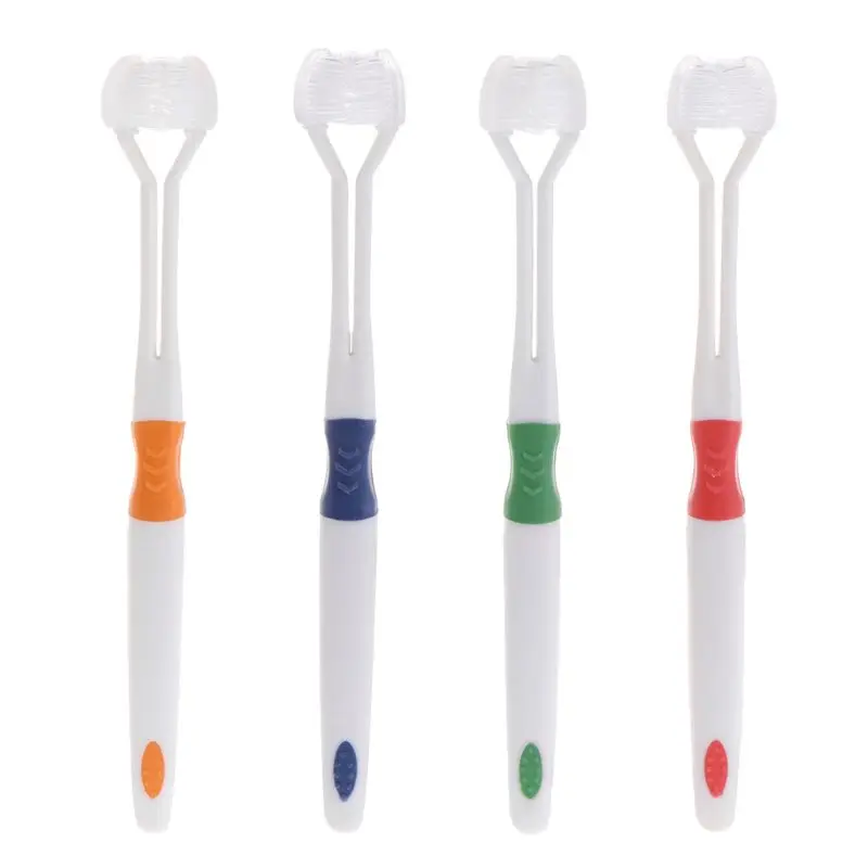 

1pc Three sides toothbrush ultrafine soft-bristle Children Kids Toothbrush Teeth Brush