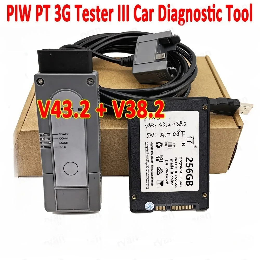 Top PIW PT 3G Tester III Car Diagnostic Tool WiFi OBD Scanner Por 3 SSD 43.3 38.2 Engineer Optional laptop E7450 Ready To Work