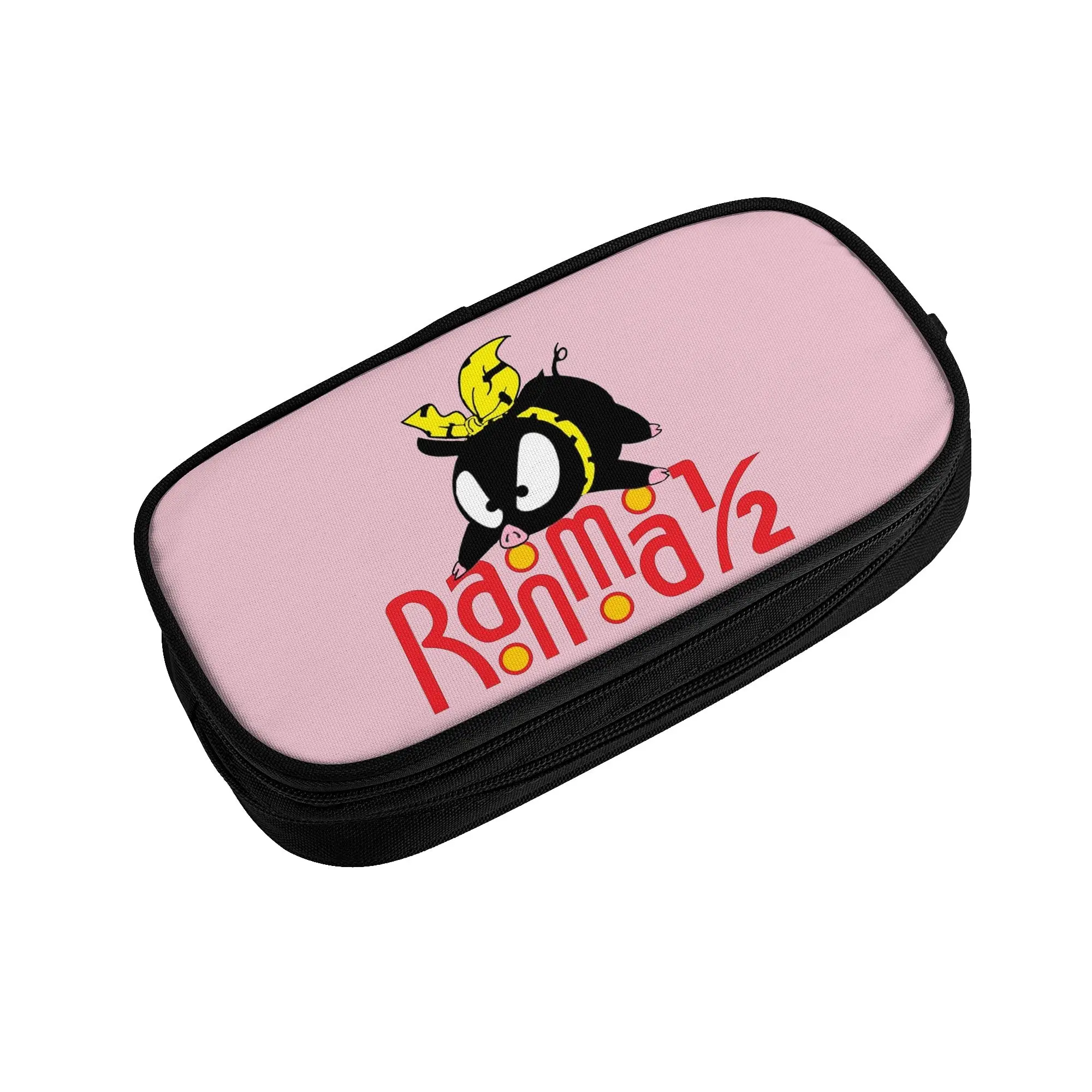 Estuche para lápices de Pchan y Ranma, estuche para lápices de Anime japonés, soporte para bolígrafos para estudiantes, bolsas de almacenamiento grandes, regalos de oficina, papelería