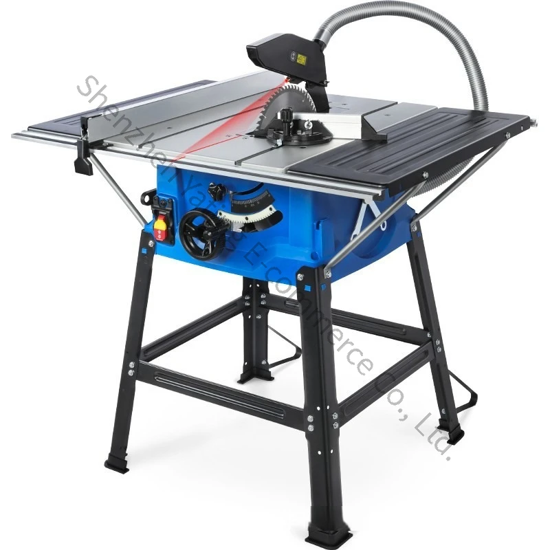 10 Inch Woodworking Table Saw High Power Cutting Machine Desktop DIY Can Be Diagonally Cut Sawable Wood Saw Aluminum