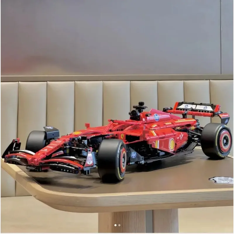 

2025 New Technical 42207 SF-24 Formula F1 Red Sport Racing Car Building Blocks City Super Car Bricks Toys For Boys Holiday Gifts