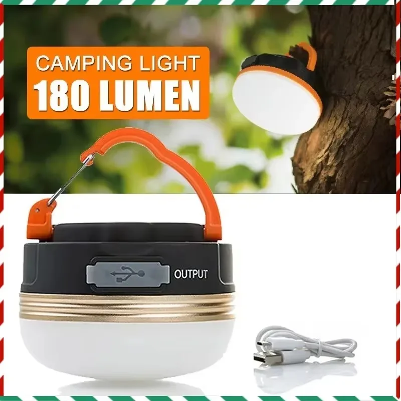 

High Power 10W LED Camping Lamp Built-in 1800mAh Battery Rechargeable Tent Lantern Outdoor Portable Camping Night Hanging Lamp