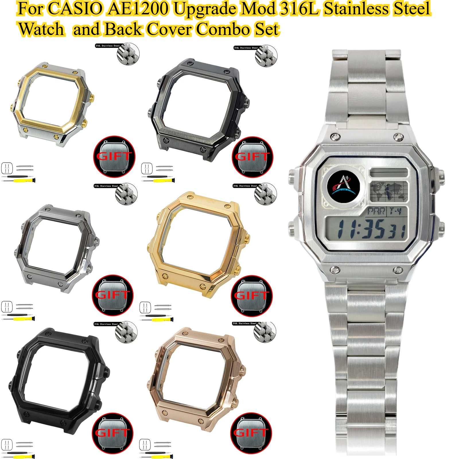 royale-mod-compatible-with-casio-ae1200-watch-case-and-v1-back-cover-combo-316l-stainless-steel-upgrade-ae1300-watch-modeling