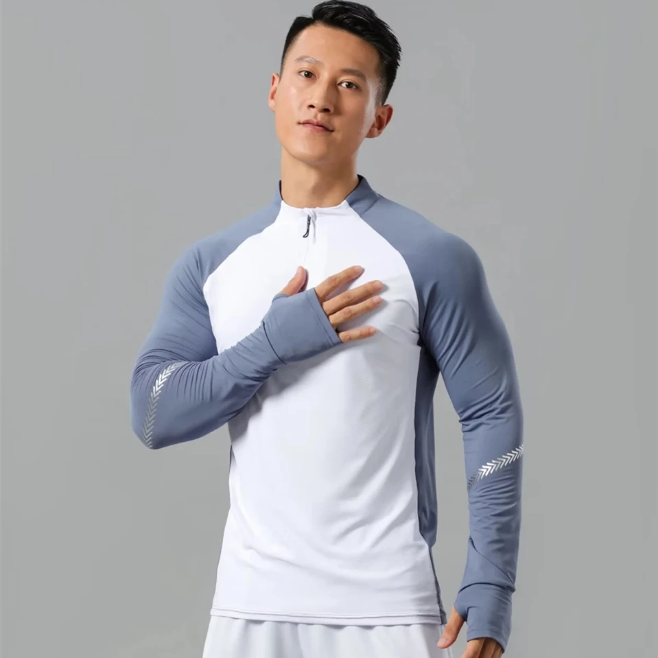 Men Autumn Long Sleeve Athletics Tops Running Shirts Speed Sports Fitness T Shirt Guys Mens Clothing Athlete Track Field Singlet