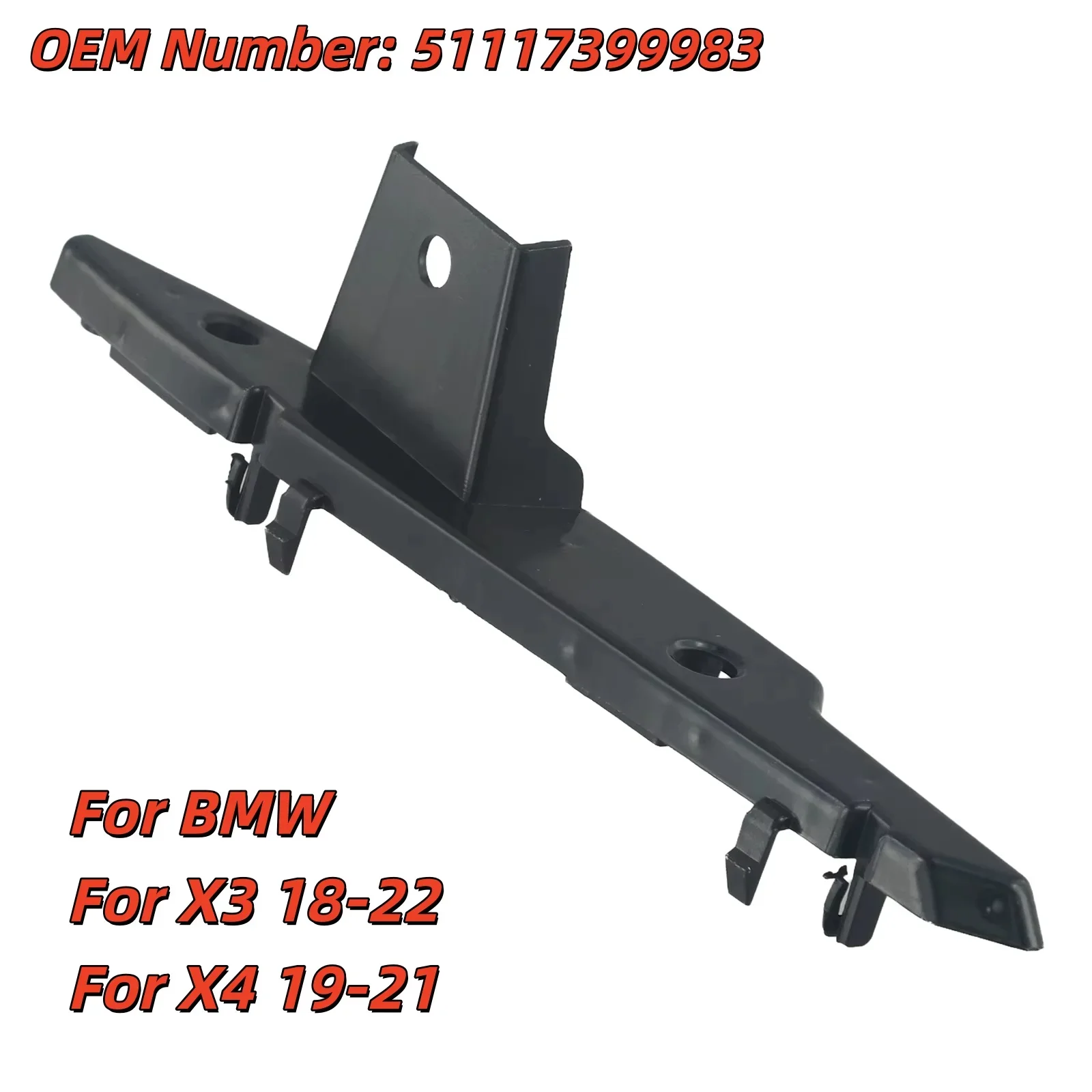 For 51117399983 Front Left Bumper Bracket Car Repair Vehicle Maintenance Colour Black Non-deformation Wear-resistant