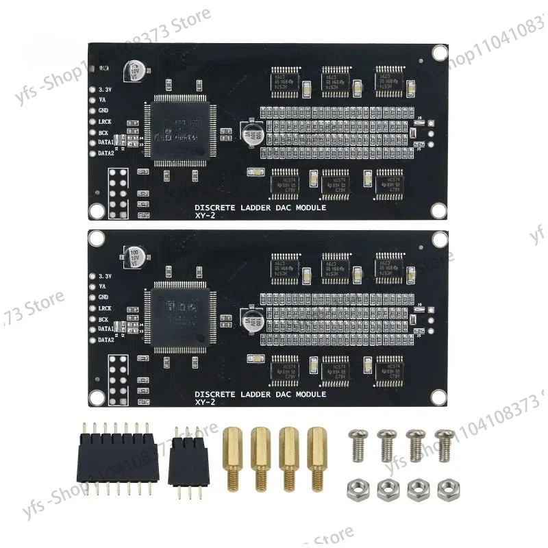 

XY-2 Discrete Ladder DAC Module R2R DAC Audio Decoder Board 24Bit PCM Sampling Rate Depth 384KHz