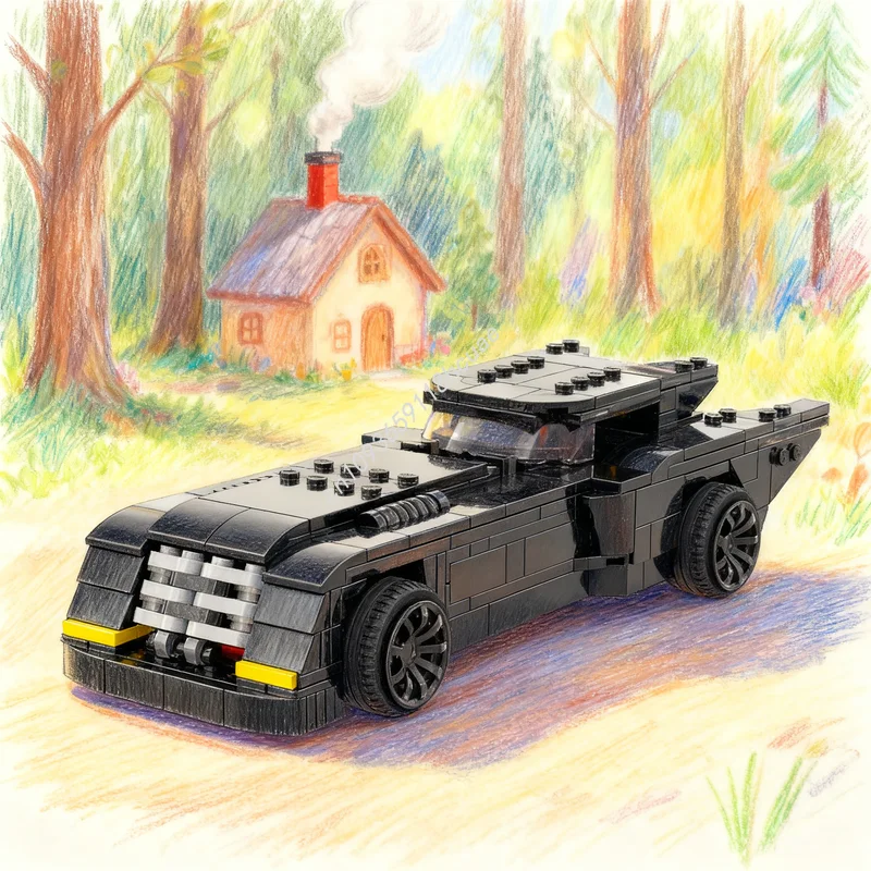 

483pcs MOC City Champions Batmobile Animated Series Model Building Blocks Construction Christmas Gifts Toy Idea Education