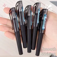 4/5/6/8PCS Black Pocket Pen, Portable Mini Pocket Pen, 0.5MM Bullet Tip, Elastic Clip for Business Office Supplies School