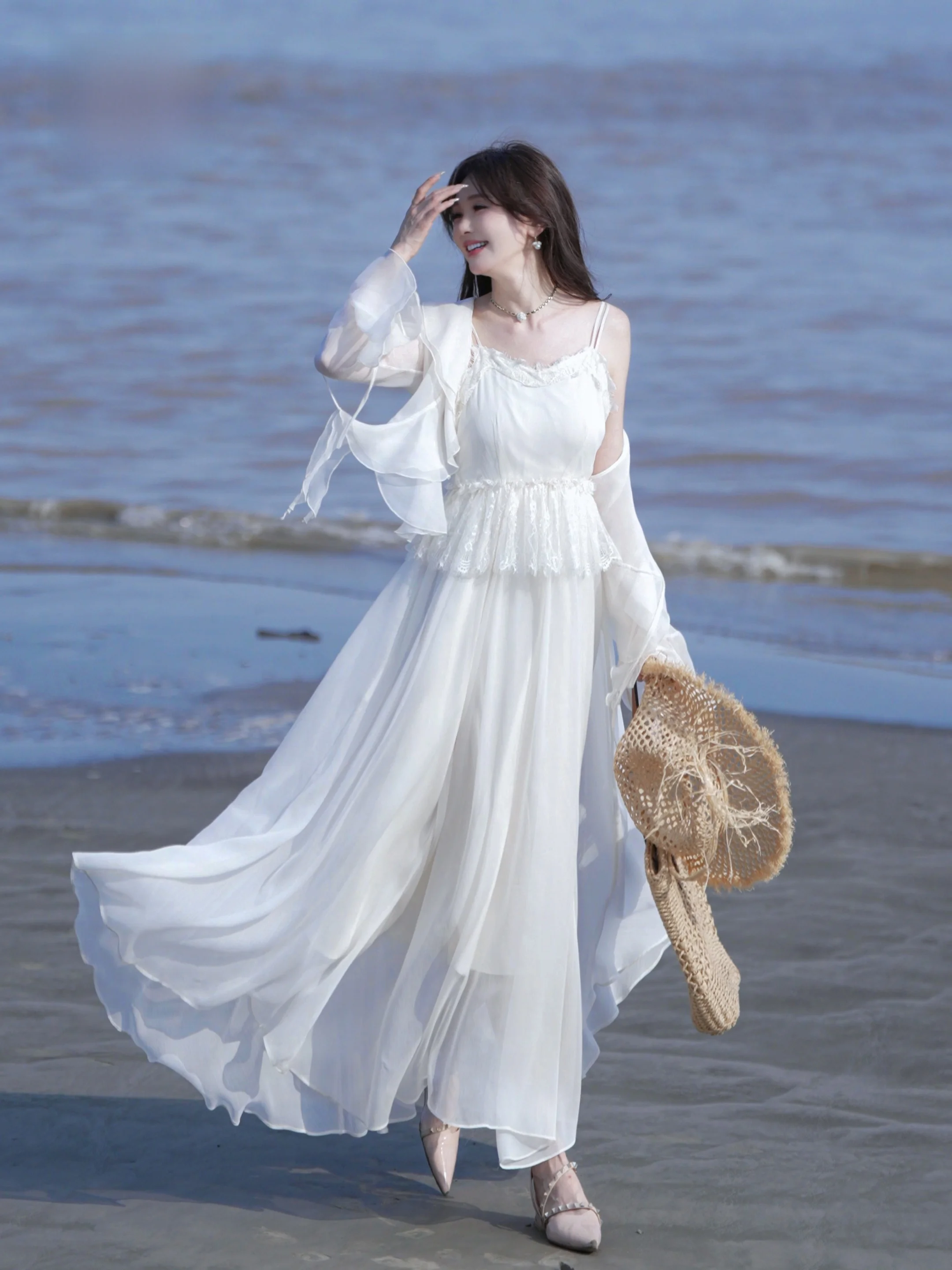 

Annelily【Autumn Moon】Новый летний универсальный комплект Heavy-Du Dr, дышащий легкий повседневный комплект из полиэстера