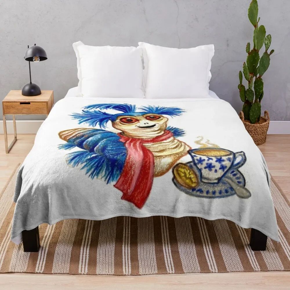 Labyrinth Worm Throw Blanket Versatile Cozy Throw Blanket for All Occasions