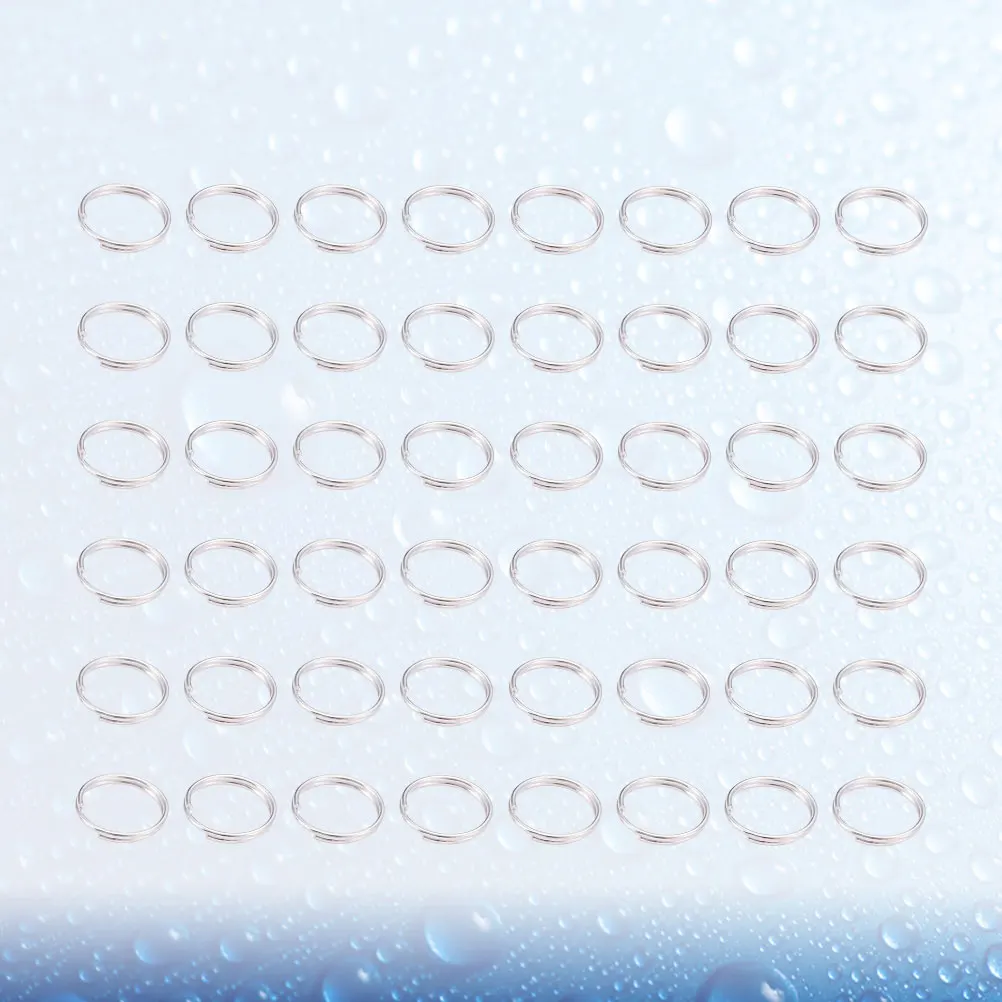 

500pcs Jewelry Making Accessories Silver Color Double Circle Rings for Earrings Handmade Crafts Lightweight Durable