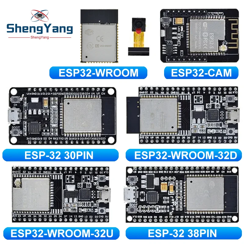 1PCS ESP32 Development Board WiFi+Bluetooth Ultra-Low Power Consumption Dual Core ESP-32S ESP32-WROOM-32D ESP32-WROOM-32U ESP 32