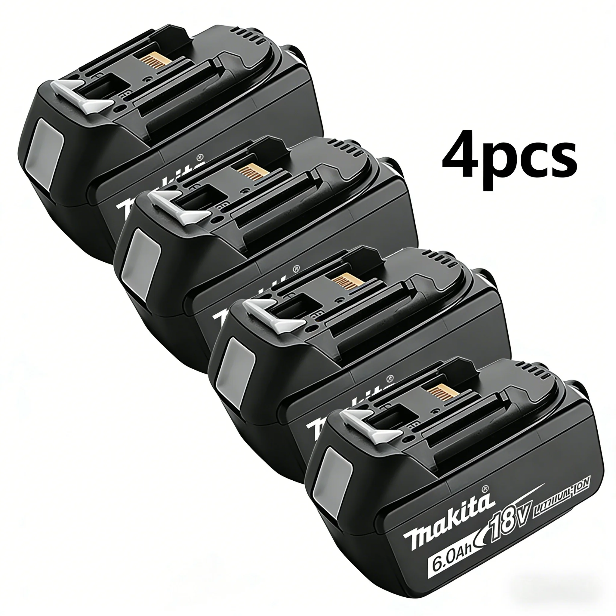 Originele Makita 18V 6.0Ah Batterij + DC18RC Snelle Lader Kit, BL1860B LXT Lithium Ion Power Tool Batterij, Gratis Verzending