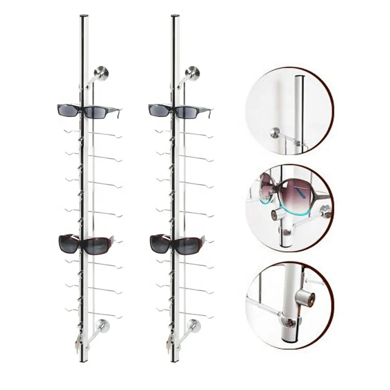 

LOC-B-9PC Metal Lockable Rack, Optical Frame, Sunglass Display Rack, Storage Holders, Chinese Professional