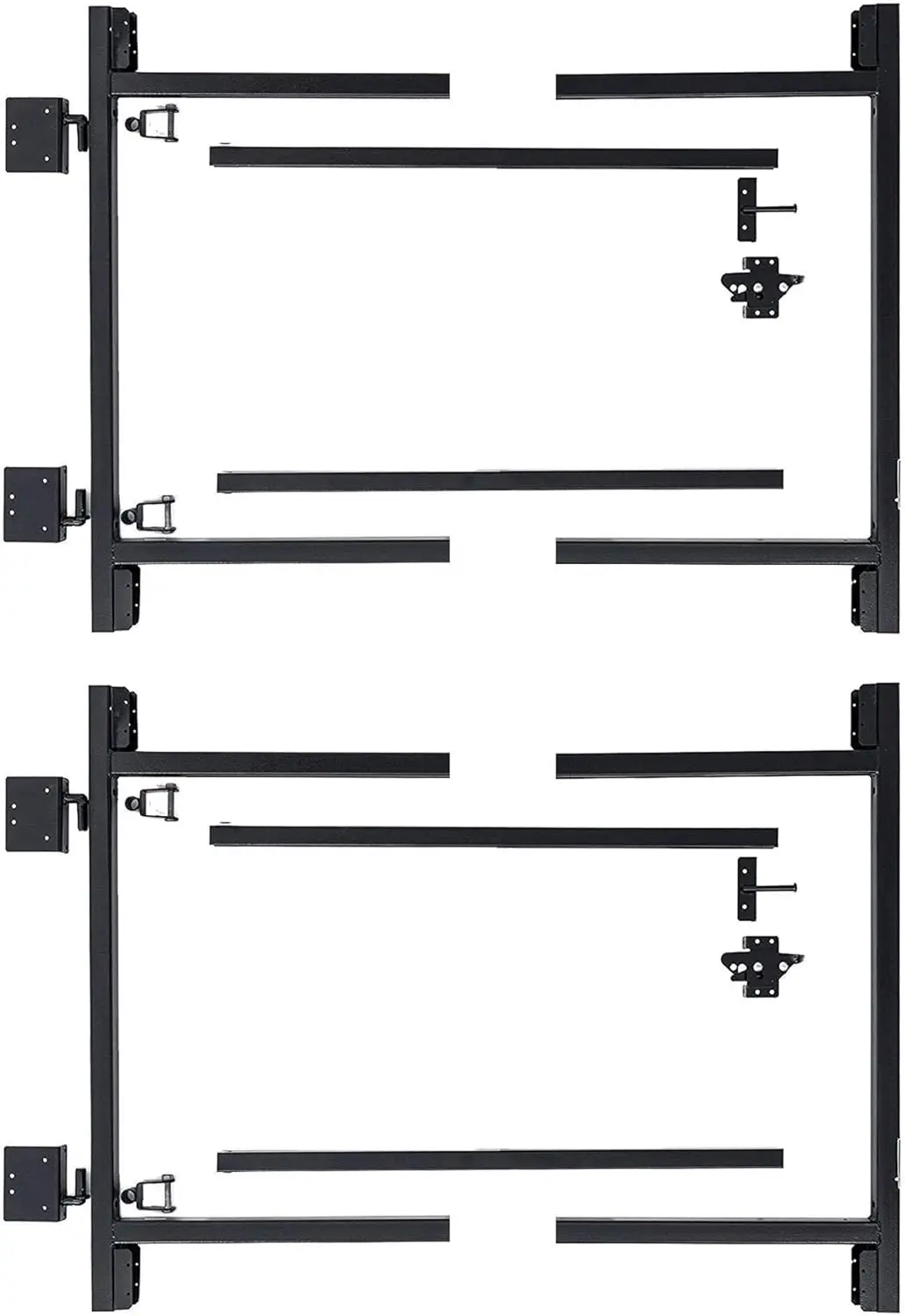 Adjust A Gate Steel Frame Gate Adjustable Building Kit for Doorway and Driveway, 36 to 60 Inches Wide and 4 Inches High