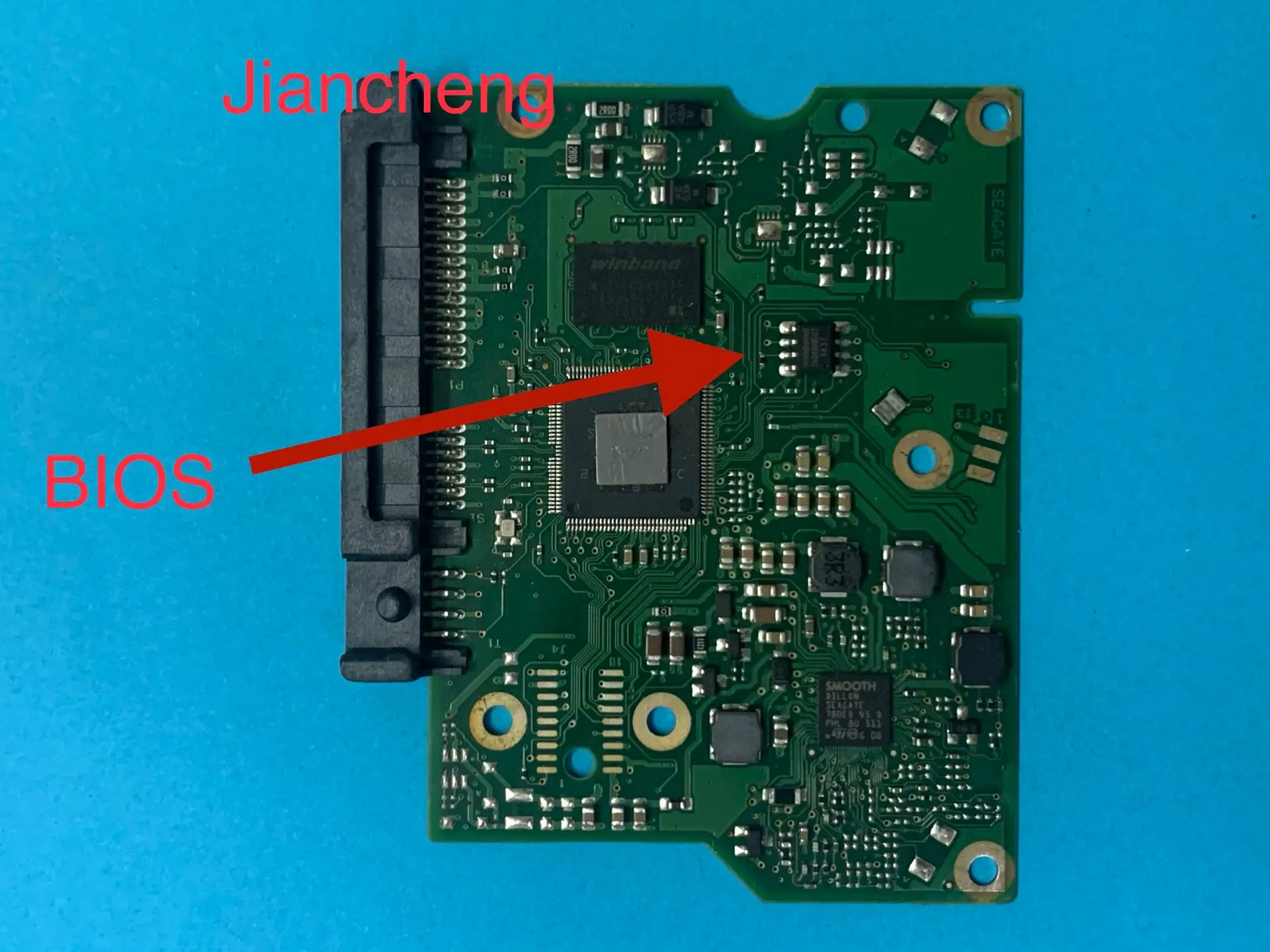 SeagateハードディスクPCB PCB回路ボード100717520 REv b