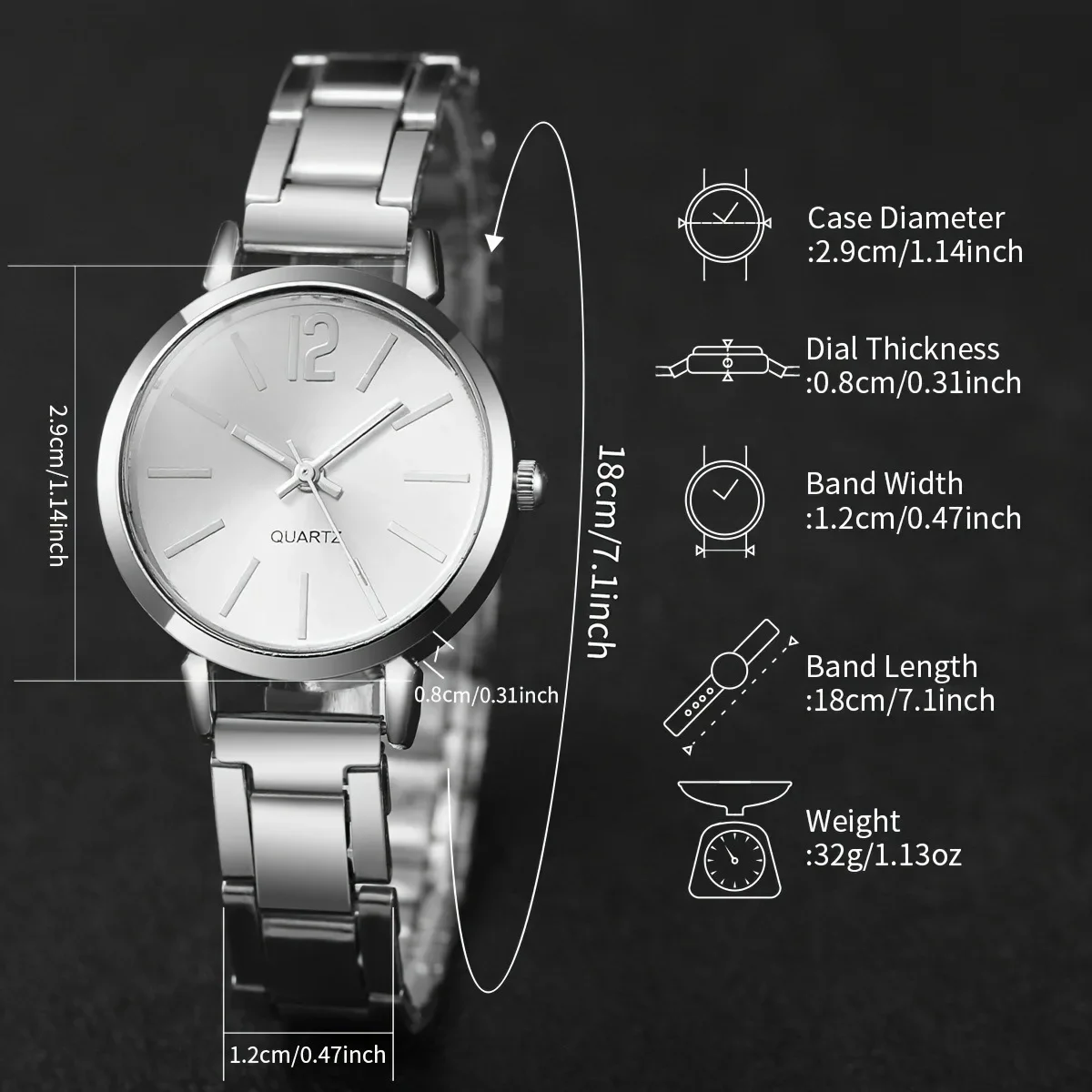 Ladies Fashion Simple Digital Alloy with Quartz Watch Bracelet Luxury Women Simple Dial Ladies Watches Reloj Mujer