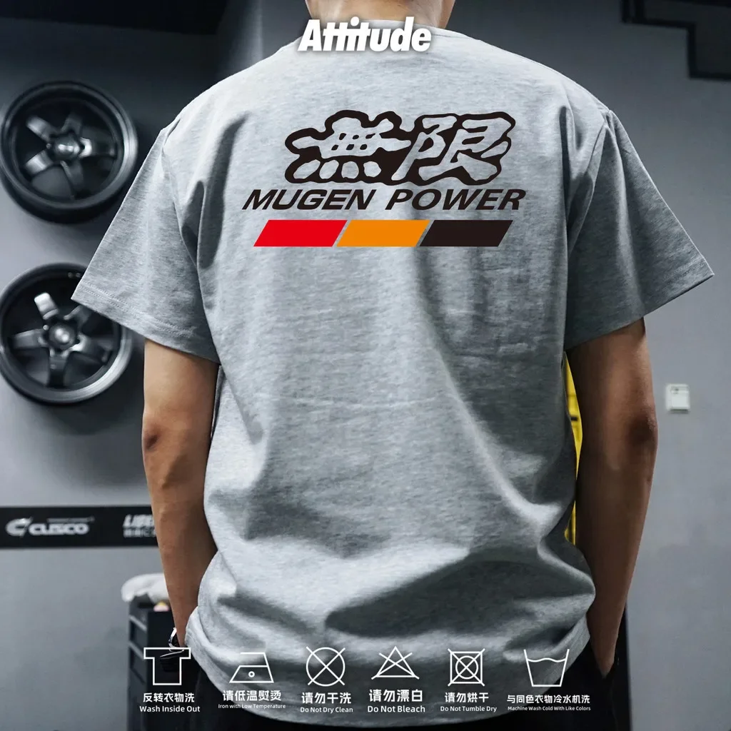 Camiseta de Hombre 2026 New Mugen Power Honda JDM Racing, Diseño para Entusiastas de Autos, Algodón Puro, Estilo Urbano