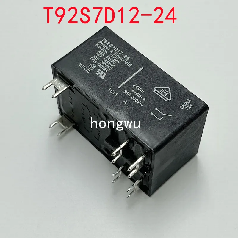 100% Original New 1PCS/ T92S7D12-24  DC24V  relay  30A 6pins