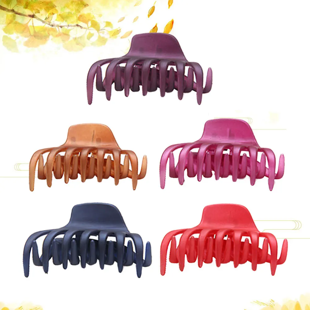 

5Pcs Hair Claw Clamp Non Simple Hair Claw Clip Shower Hair Accessories for Women Girls Mixed Colors
