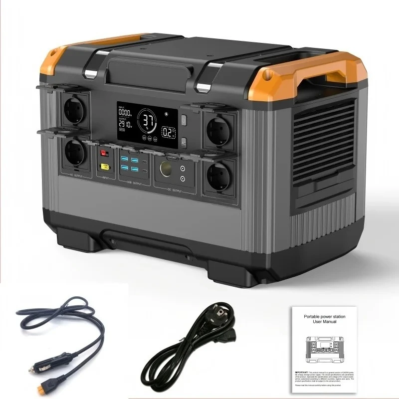 Portable Power Station 3000W Battery, Fast Charging, Suitable for Outdoor Trips, Parties and Indoor Emergency Pow