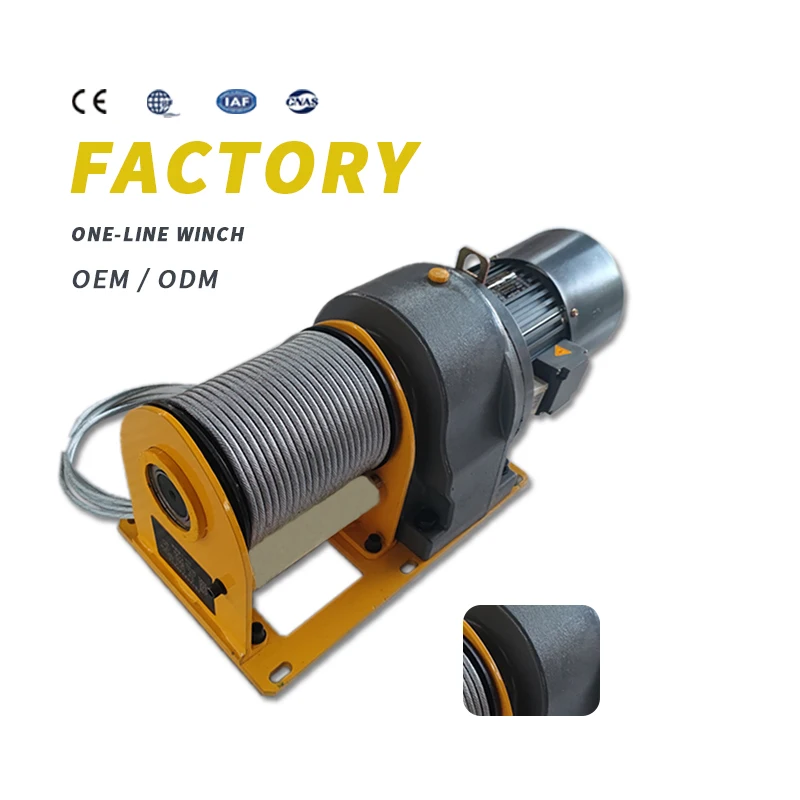 Silent electric winch, electric winch for crane, light electric industrial winch can be customised