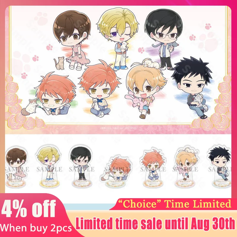 

Хост-клуб средней школы Оран Lucky Cat Караоке Мини Фудзиока Харухи Акриловая подставка Тамаки Симпатичные настольные украшения Статуя Киоя Игрушки