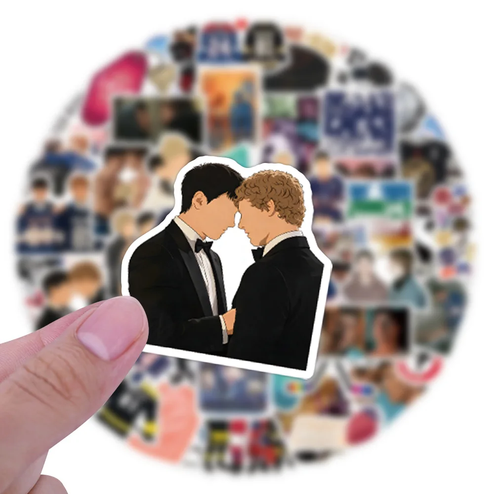 10/60PCS Pegatinas de la Serie de TV Heated Rivality, Adhesivos Impermeables, Calcomanías Personalizadas para Decorar Scooters, Fundas de Teléfono, Cajas de Papelería, Equipaje