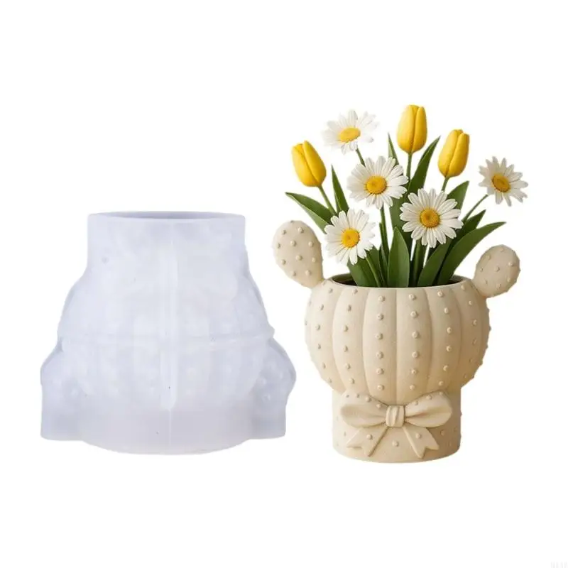 91AF سيليكون الفربيون حاوية قالب الزهرية قوالب حاويات النباتات قوالب مناسبة للمجوهرات صب الراتنج والمنزل