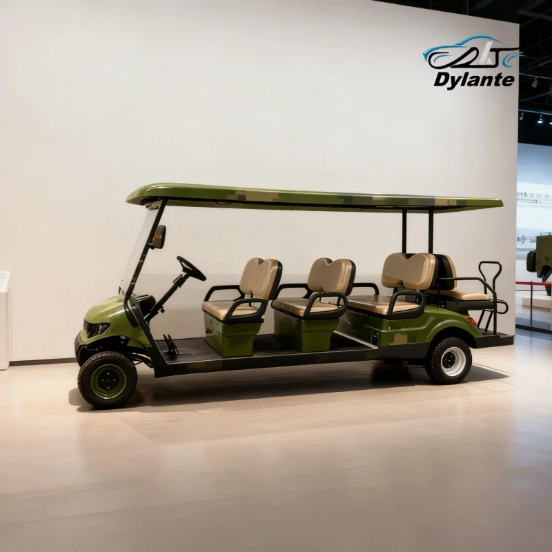4 6 Seater Long Range Adult Electric Vehicle With LED Lights Off-Road Electric Golf Cart Improve Overall Operational Performance