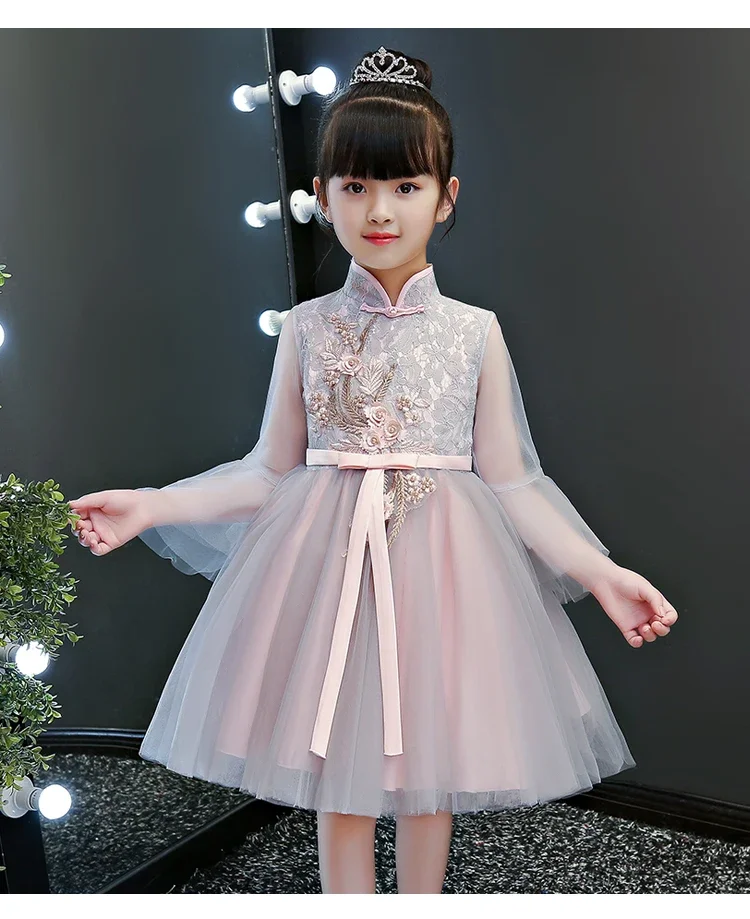 Girl's dress, autumn and winter children's princess dress, ancient Chinese Hanfu dress, winter, spring and autumn styles