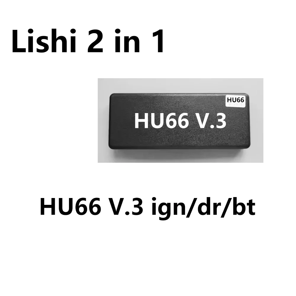 

Original Lishi HU66 v.3 ign/dr/bt hu66 leitor de chave para vw lock ferramenta abertura fechadura do carro ferramentas serr