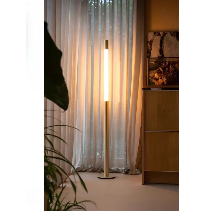 

Minimalist Sliding Living Room Stainless Steel Floor Light Bedroom Entrance Creative Art Sense Designer Lifting Touch Light